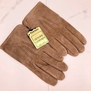 NWT-Fownes  tan leather gloves